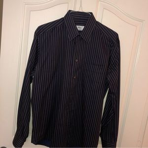 Brioni Button Down Striped Shirt w Pocket L